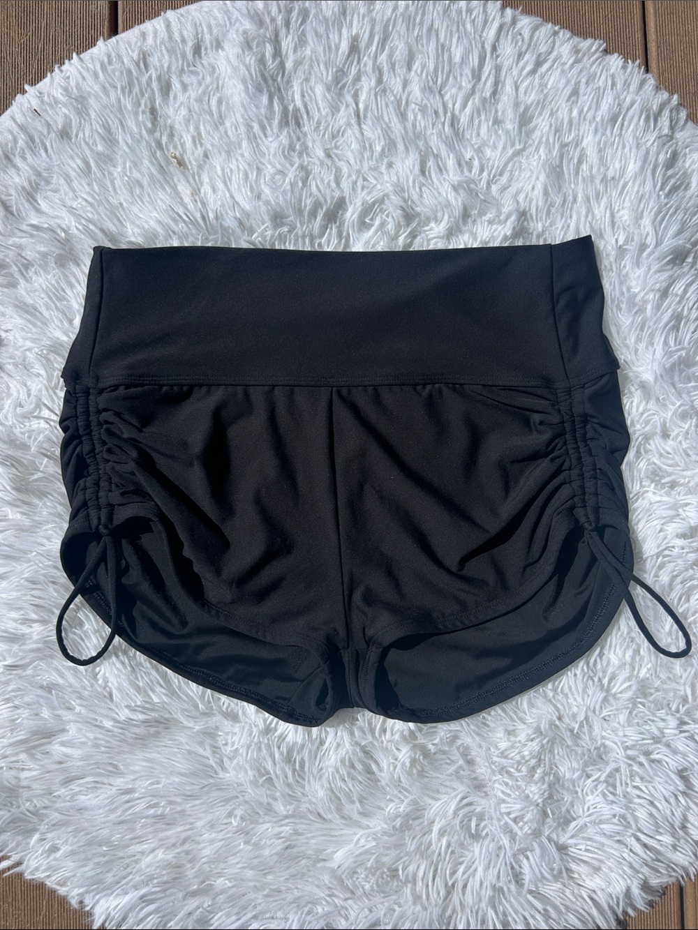 CALIA by Carrie Underwood Black Swim Bikini Bottoms with Ruching Size Medium - Picture 2 of 13